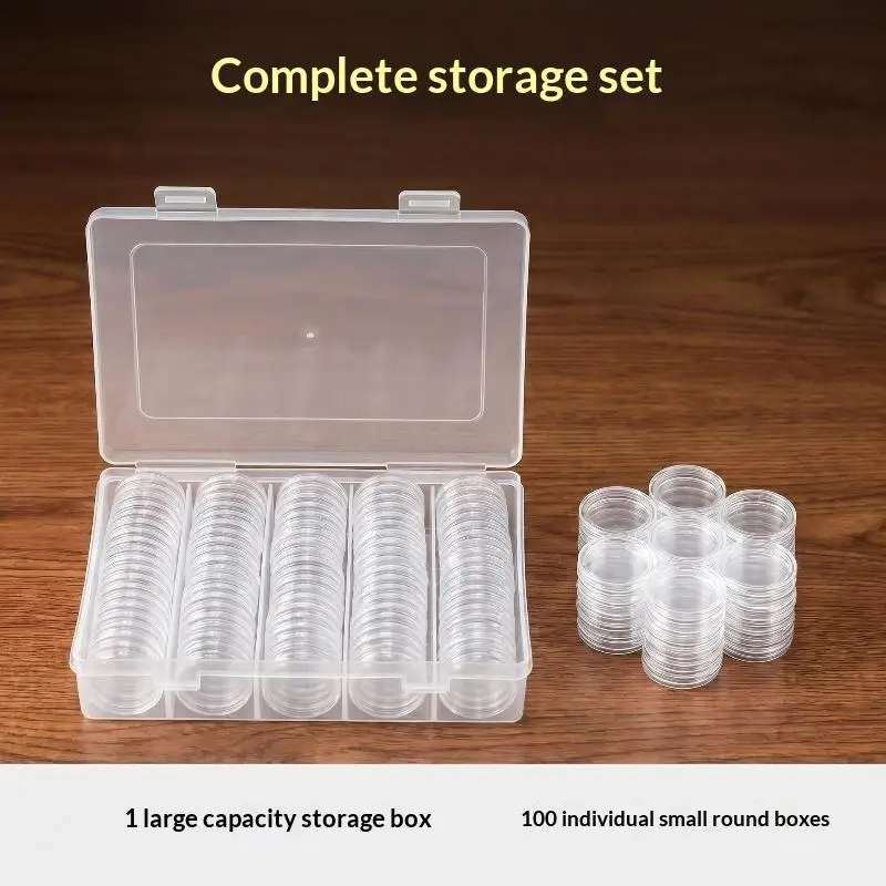 Transparente Münzschutzhülle 100 Stück Wasserdicht 27-30mm Kompatibel für Gedenkmünzsammlung Reisegebrauch – Detail 5