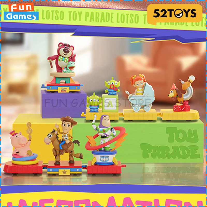 

New 52TOYS Blind Box Toy Story Float Parade Series Mystery Box Anime Figure Room Ornament Custom Collectible Toy Children Gift