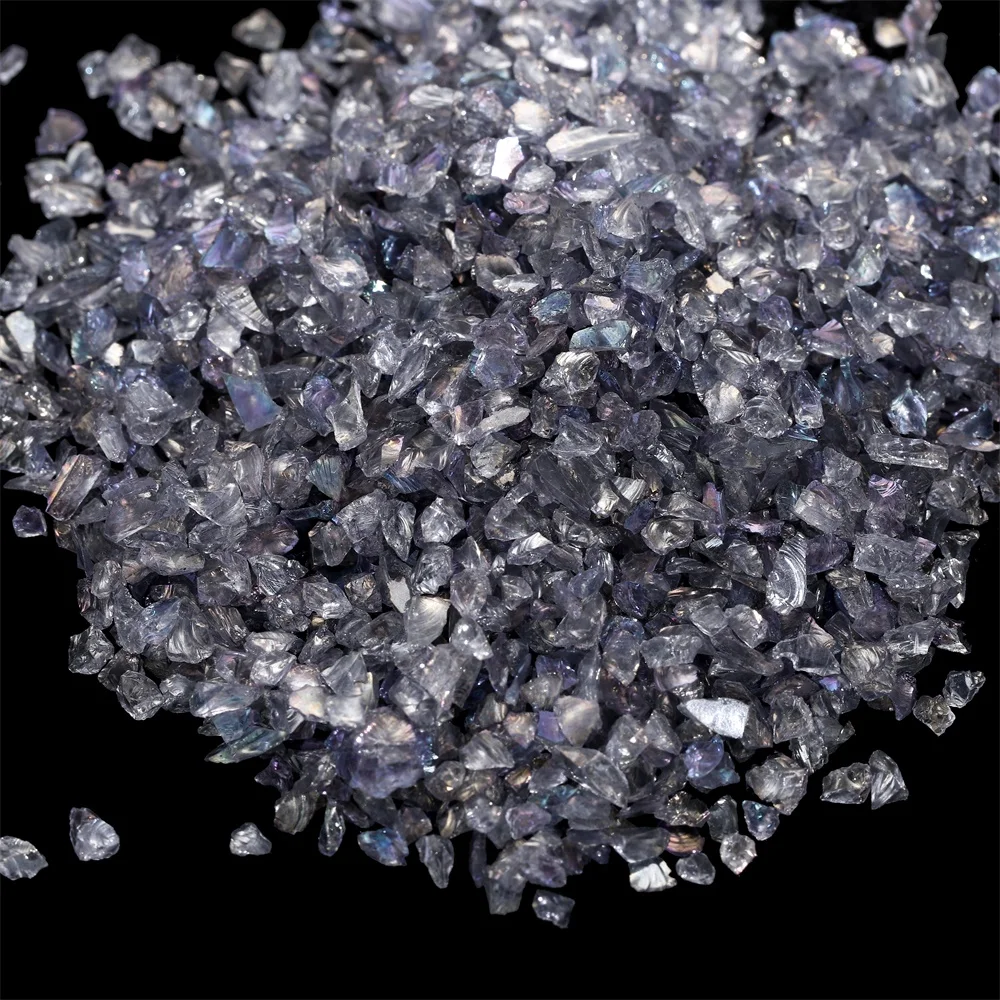 Mehrfarbige Unregelmäßige Glas-Bruchsteine 20-50g Kristallkies für DIY Epoxidharz-Formen Füllstoff Dekorative Nagel- und Schmuckherstellung – Detail 6