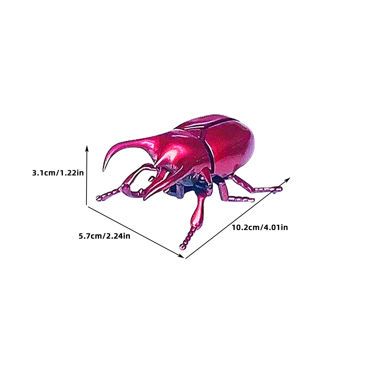 Creative True To Life Clockwork Simulation Fighting Beetle Chain Unicorn Immortal Insect Model New Unique Creative Puzzle Toy