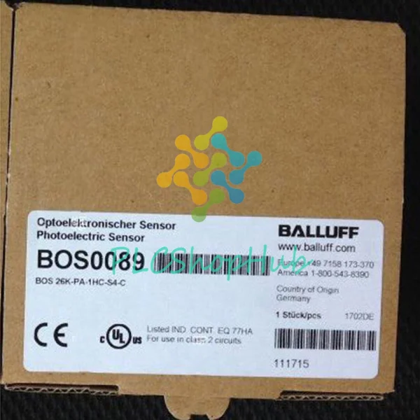 

Фотоэлектрический переключатель Bos 26k-pa-1hc-s4-c, 1 шт., новый оригинальный точечный Plc