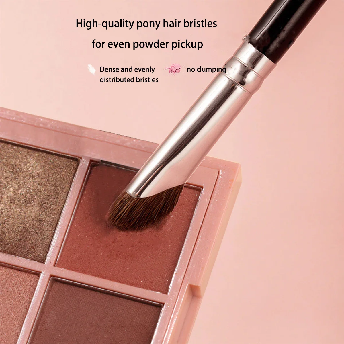 3pcs Makeup Brush Set with Nose Contour, Eyebrow Eyeliner Brushes Professional Cosmetic Tool Kit