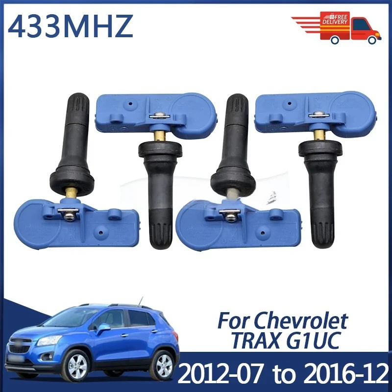 

4 шт. 433 МГц датчик TPMS датчик давления в шинах для Chevrolet TRAX 2012-07-2016-12 13581561 20922901 22853740