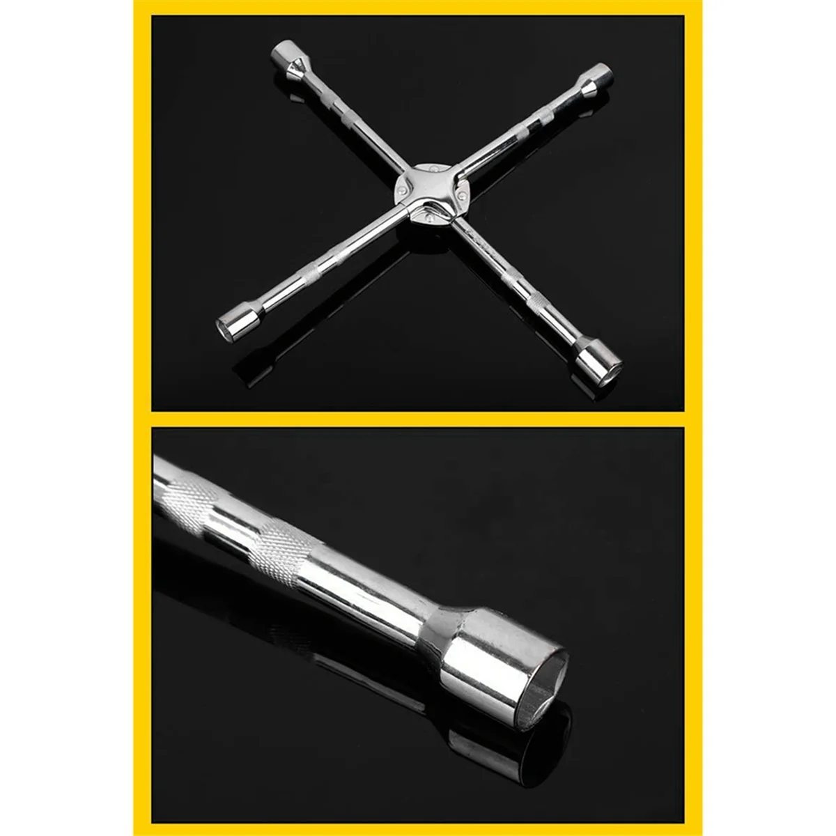 Универсальный набор головок для снятия шин и колес, гладкая ручка 18 дюймов с 17-19-21-23 мм