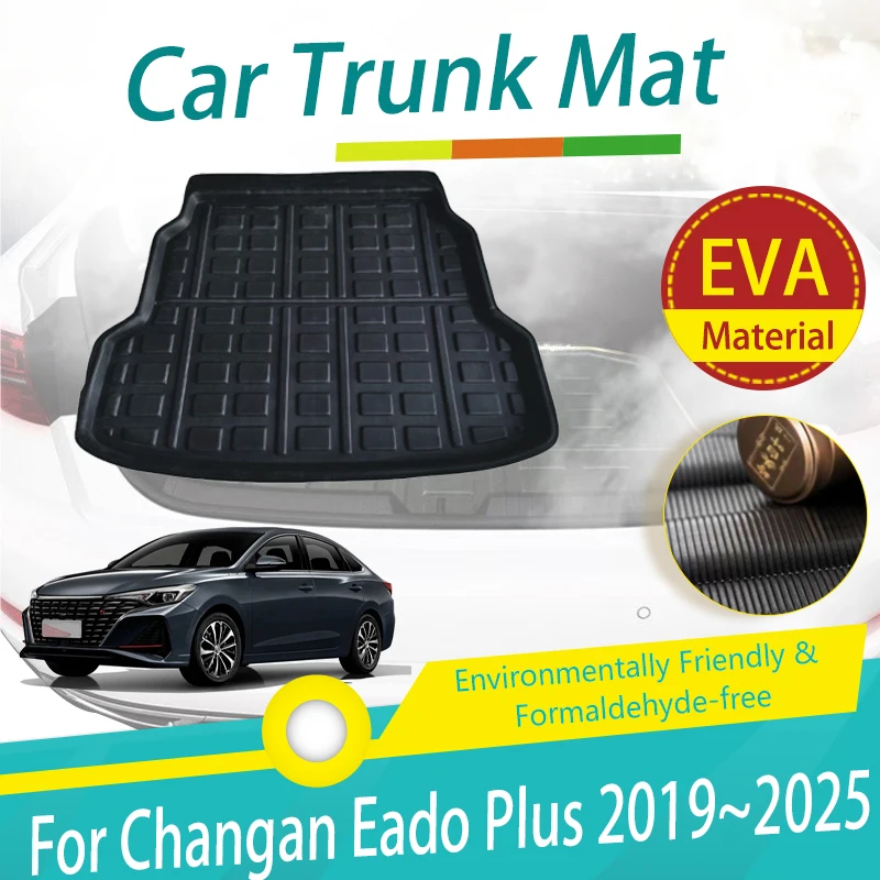 Car Mat For Changan Eado Plus 2019 2020 2021 2022 2023 2024 2025 Waterproof Boot Trunk Cover Cargo Liner Carpet Auto Accessories