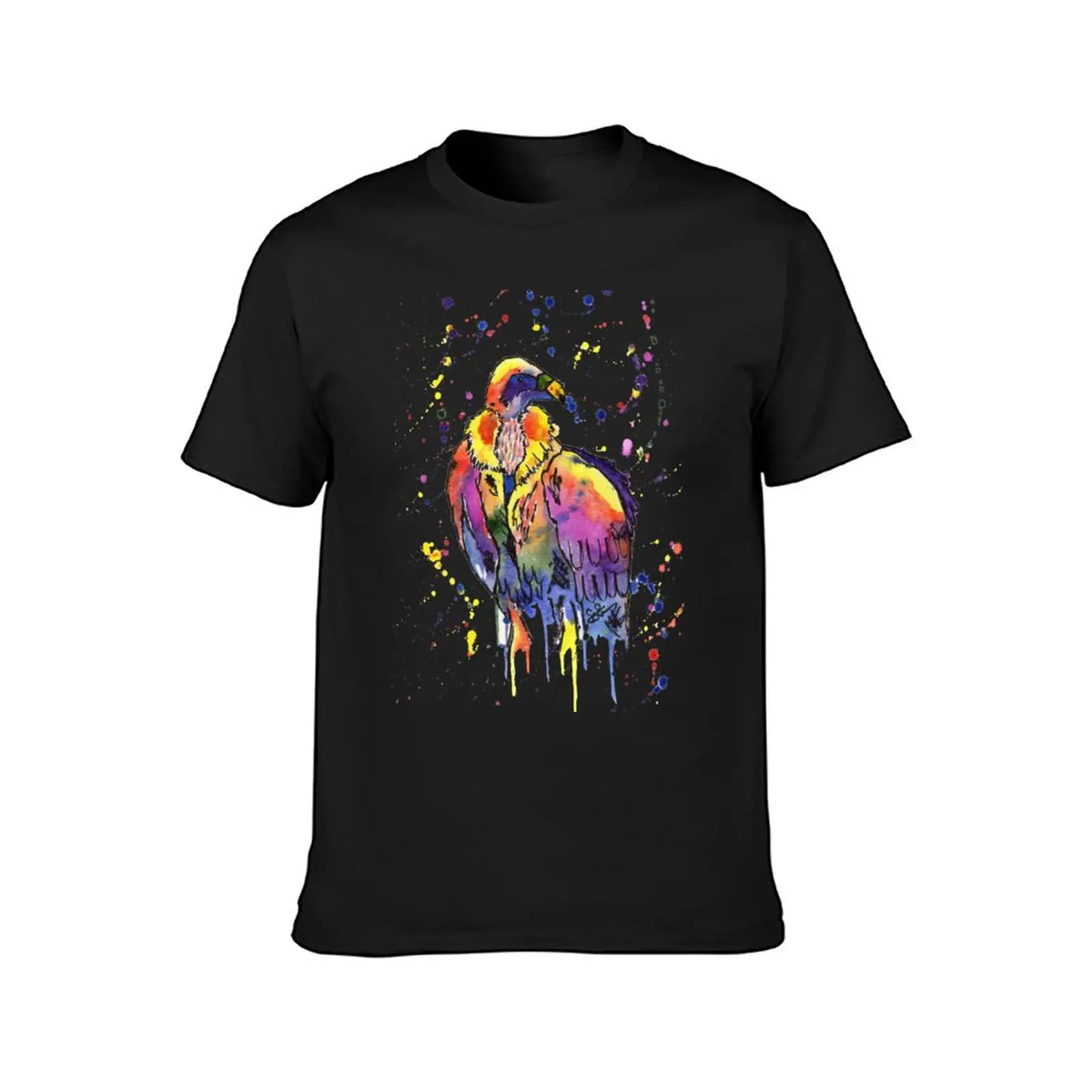 Rainbow Vulture Bird Vladamir T-Shirt graphics summer tops mens clothes