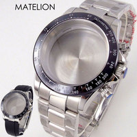 VK63 Watch Case 39mm for Speed Master Model Men Watch for VK63 VK64 Quartz Movement MOD Cases Sapphire Chronograph Stop Watch