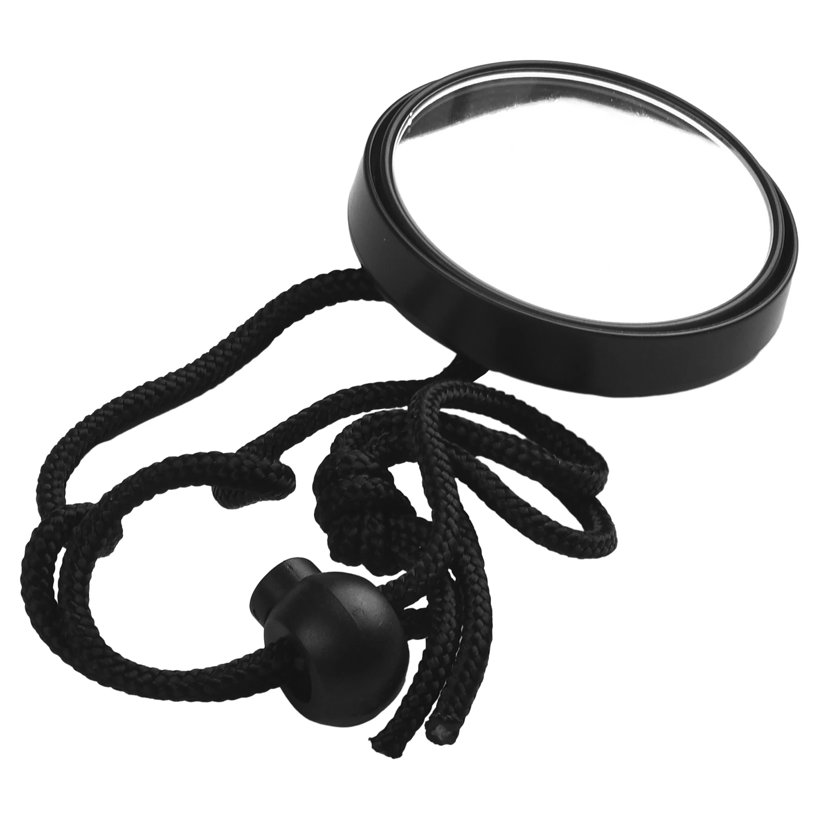 Scuba Diving Safety Rearview Mirror with Adjustable Angle and Lanyard for BCD Side Hanging and Narrow Space Underwater Use