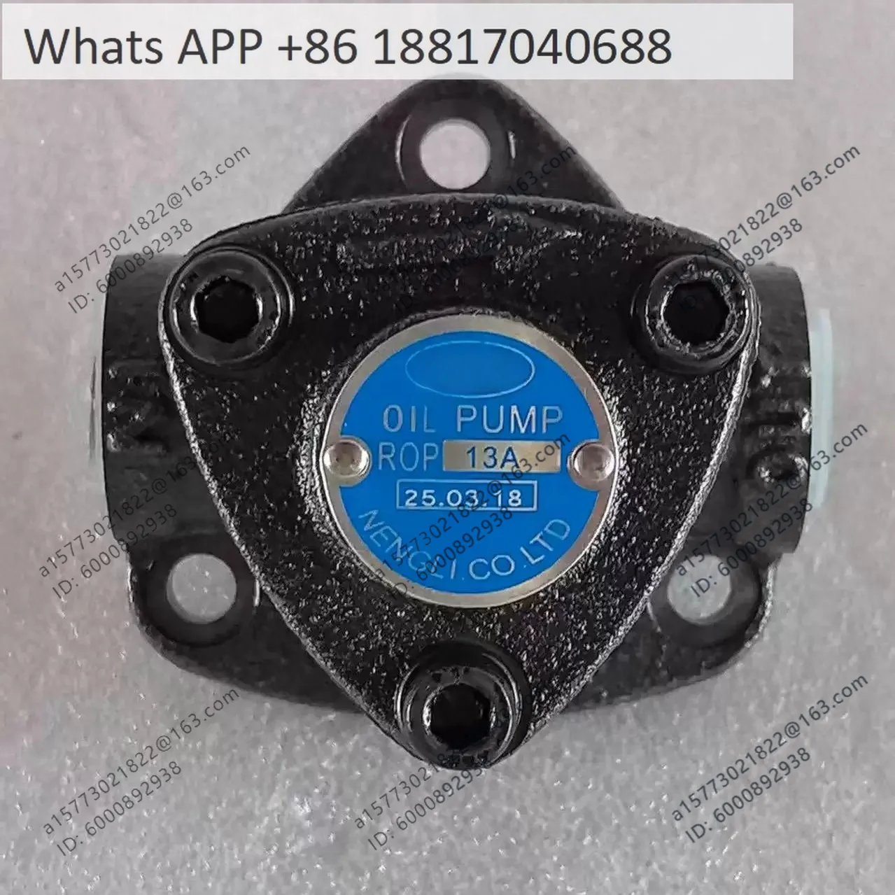 TOP-12A triangular gear pump machine tool lubricating oil pump ROP-13A oil pump head