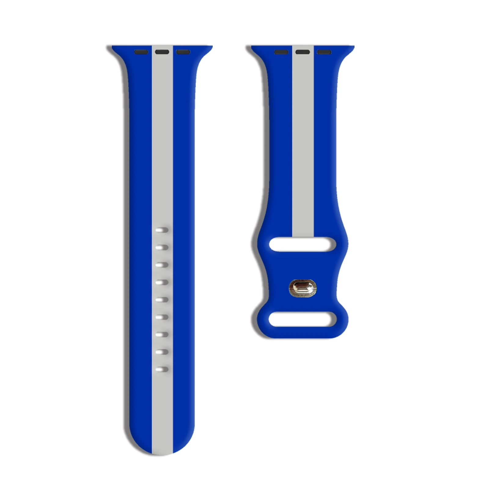 

Striped printed watch strap for Apple Watch 11 10 9 8 7 Silicone Band Replaceable Bracelet for iWatch 38mm 40mm 41mm 42mm