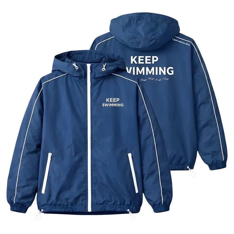 Zipper Hoodie Keep Swimming Jacket Keep Swimming Hoodie Sweater Sweatshirt image 3