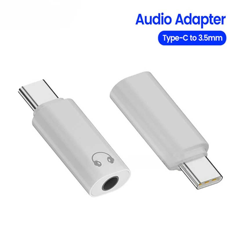 USB type C to 3.5mm jack Audio Adapter USB C 3.5mm Aux Adapter TypeC Earphone Converter For Iphone15 Samsung Xiaomi Huawei