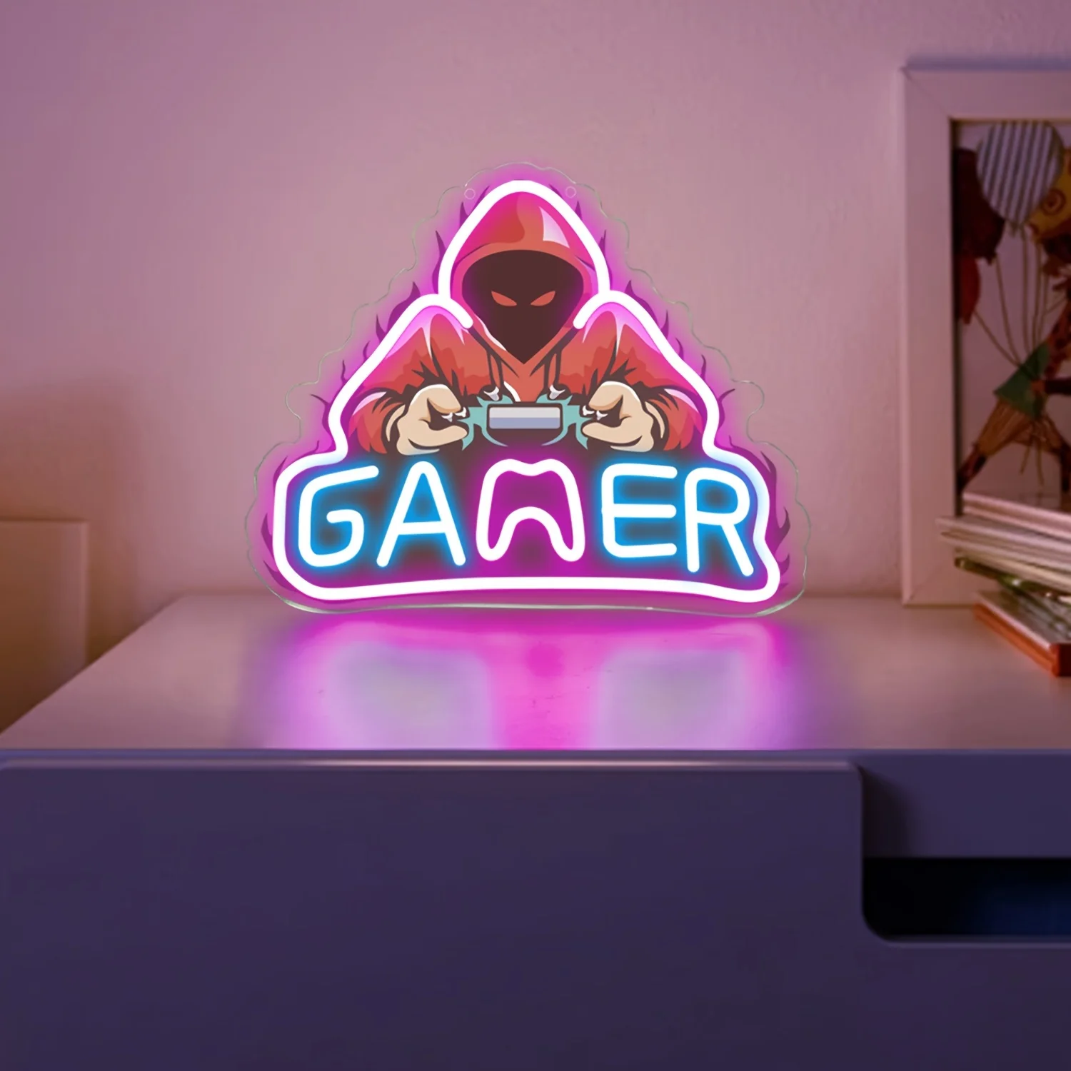 Gamer LED Neon Sign For Gaming Wall And Table Decor USB Powered Game Neon Lights Signs For Teen Boy Gamer Room Bar Decoration