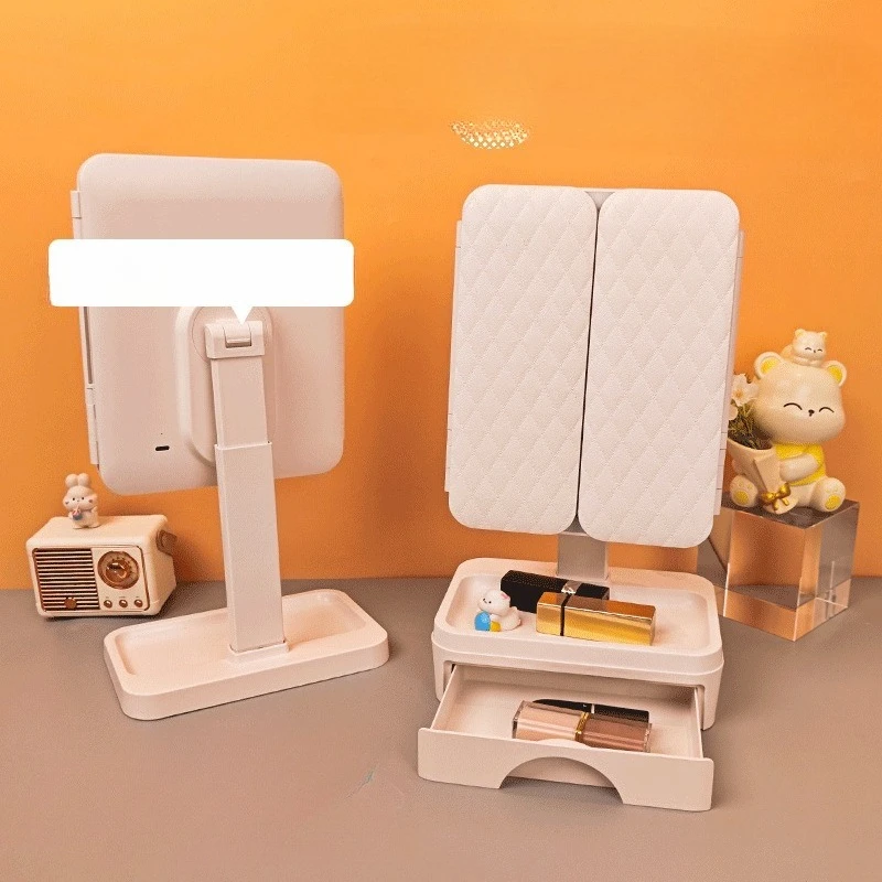 

Dresser Room Decorative Mirrors for Home Desktop Appearance Makeup Vanity Mirrors Princess Plastic Home Cosmetische Spiegel MH