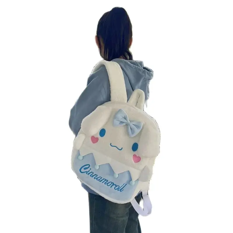 Kuromi Backpack,Anime Plush Schoolbag,Sanrio Hello Kitty Cute Large Capacity Stationery Pencil Case,Portable Travel Storage Bag