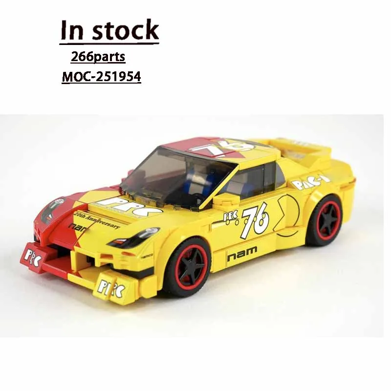 

MOC-251954 Новая модель гоночного суперкара для городских гонок, конструктор из 266 деталей, MOC, подарок на день рождения или Рождество для мальчиков и детей
