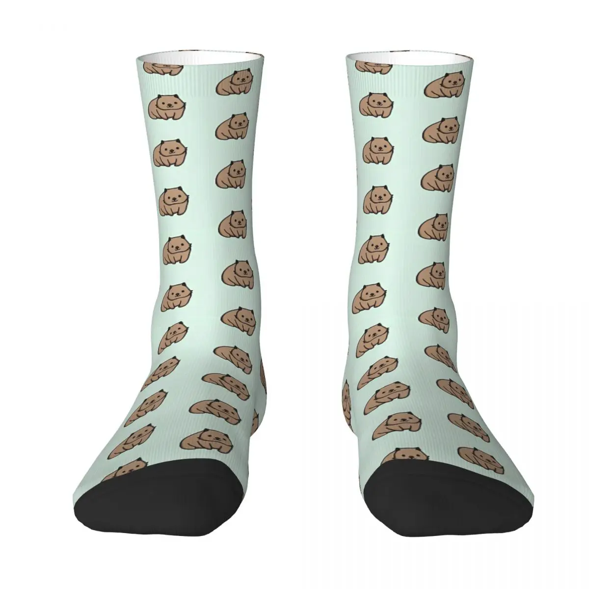 Unisex Men Socks Australian Wombat Doodle Stockings Autumn Harajuku Medium Soft Socks Graphic Cycling Non-Slip Socks