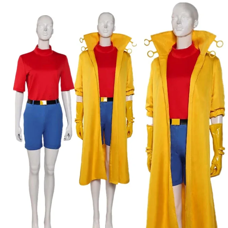 

XT8Adult Jubilee Cosplay Costume Disguise Female Cartoon X 97 Roleplay Superhero Fancy Coat Pants Shirt Outfit Halloween PaXT6@!