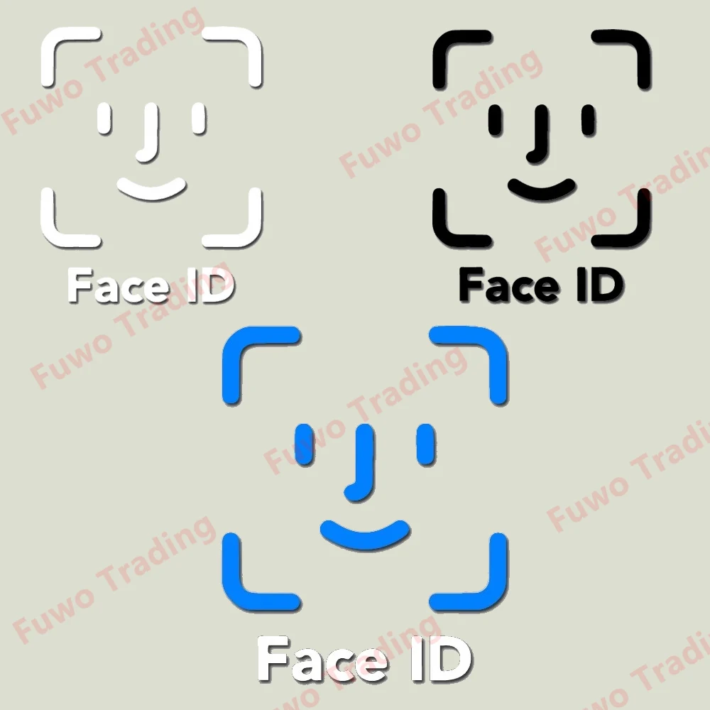 Creative Car Sticker FACE ID for Car Motorcycle Racing Helmet Laptop Trunk Body Car Window Surfboard Waterproof PVC Vinyl Decals
