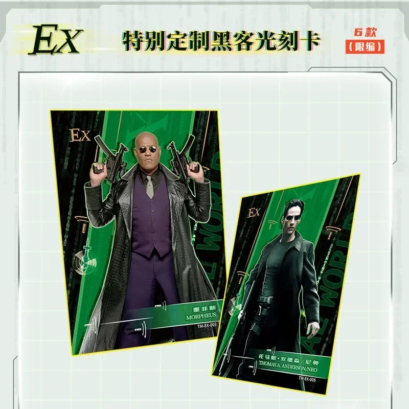 The Matrix Collection Cards Booster Box Movie Character Trinity Neo Exquisite Peripheral Rare Game Card Hobby Toy Kids Xmas Gift