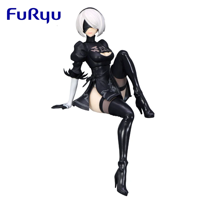 Original FuRyu Noodle Stopper 2B PVC 13CM Genuine Anime Figure Collectible Model Dolls Statuette Birthday Ornament Toys Gifts