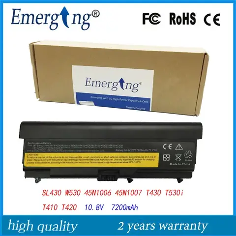 9 Zellen neuer Laptop-Akku für Lenovo Thinkpad SL430 W530 45N1006 45N1007 T530i T410 T420 T430