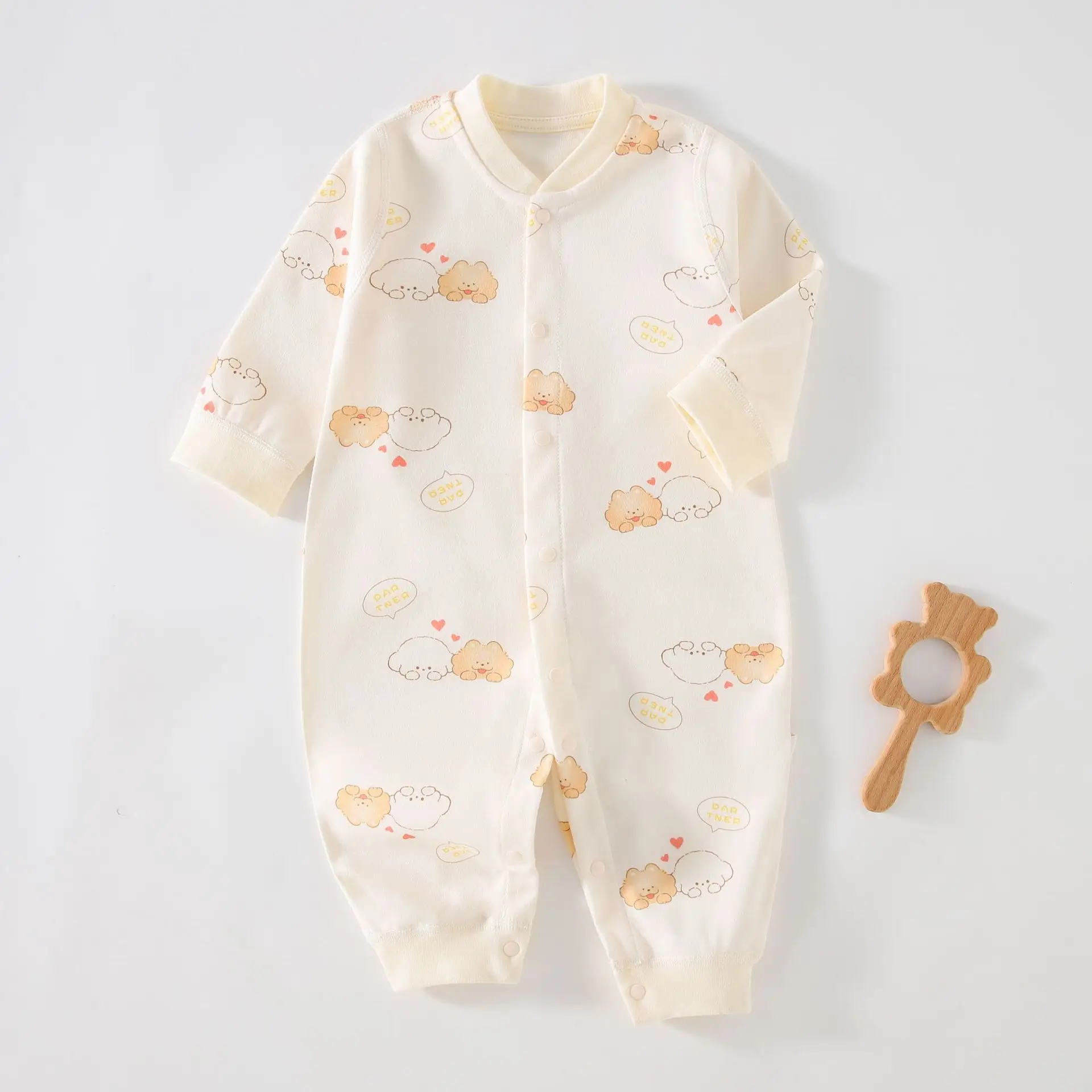 Kinder Neugeborene Frühling Herbst 100er Baumwolle Unterwäsche Neugeborenen Onesie Strampler Langarm Loungewear Outfit Body & Einteiler