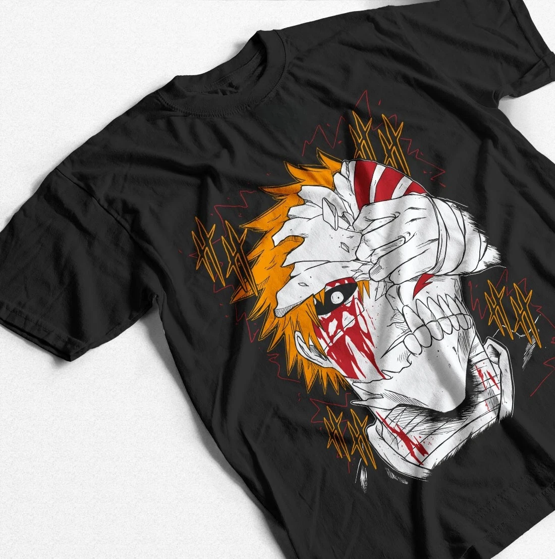 2026 Summer Men's Anime Vintage Bleach Ichigo Kurosaki T-shirt Unisex Anime Manga Shirt  Anime Lovers Shirt, Graphic Anime Tee
