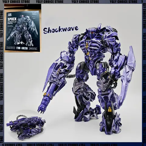 BAIWEI 변환 TW-1028 TW1028 Shockwave KO SS56 영화 액션 피규어 로봇 모델 변형 장난감 소년 키즈 선물