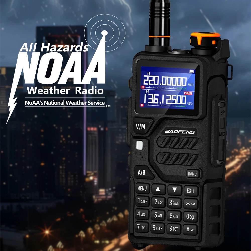 1/2 قطعة Baofeng UV-K5PLUS راديو الهواة 10 واط UHF/VHF هام راديو 999CH يستخدم لمسافات طويلة كونيكا جهاز الإرسال والاستقبال ثلاثي الموجات راديو السيارة