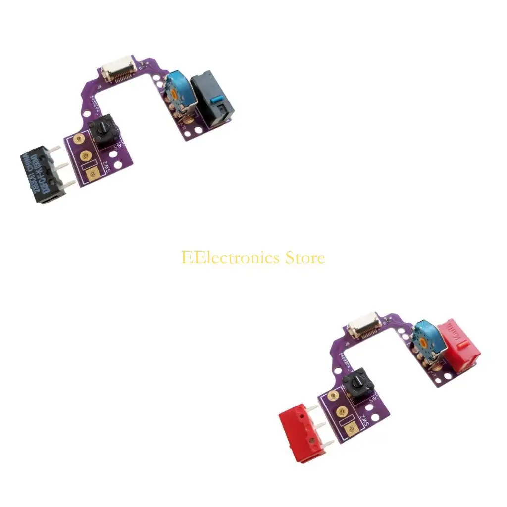 B03C Hot swap Mouse Motherboards PCB Button Board with Micro Switches Gold Mouse Encoders for GProX Superlight2 Mouse