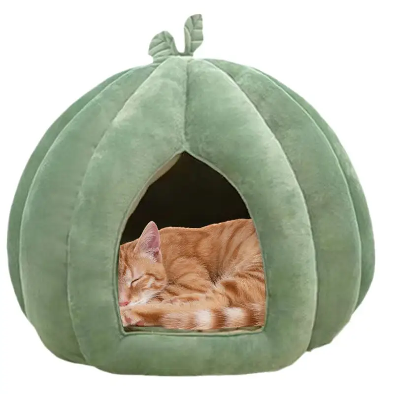 Winter Warm Cat Nest Fully Enclosed Pet Nest Cushion Thickened  Cat Hideaway For Kittens Dogs Winter Home Sleeping