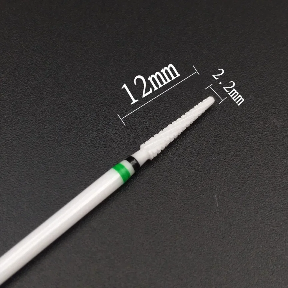 1 Pcs Keramik Nagel Bohrer 3/32 "Rotary Häutchen Sauber Grat Bits Für Maniküre Elektrische Bohrer Zubehör Nagel schönheit Werkzeuge