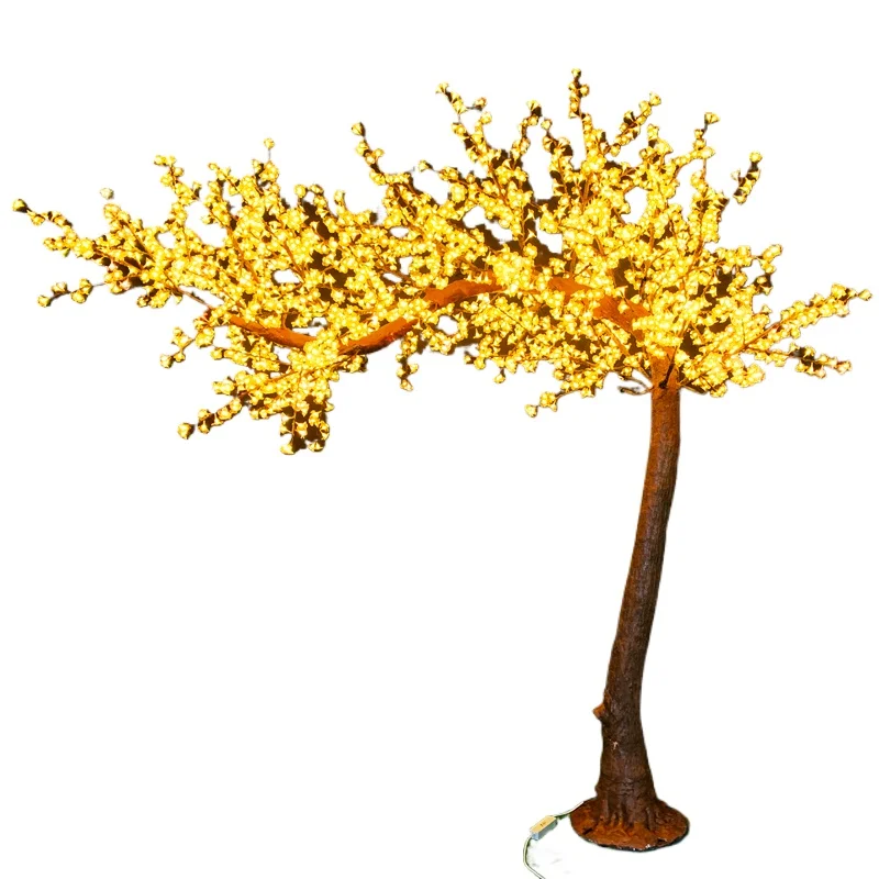 Toprex simulated four seasons welcome song tree for ground decoration artificial led welcome tree lights