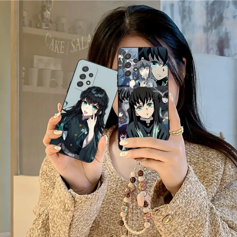 شيطان القاتل Muichiro قضية الهاتف لسامسونج غالاكسي A73 72 71 70 56 55 54 53 52 36 35 34 23 16 15 5G الطباعة الملونة جميلة #5
