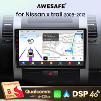 AWESAFE Qualcomm chip 8Core 4G Android13 Wireless CarPlay for Apple Car Radio for Nissan x trail t31 2008-2012 Stereo Multimedia