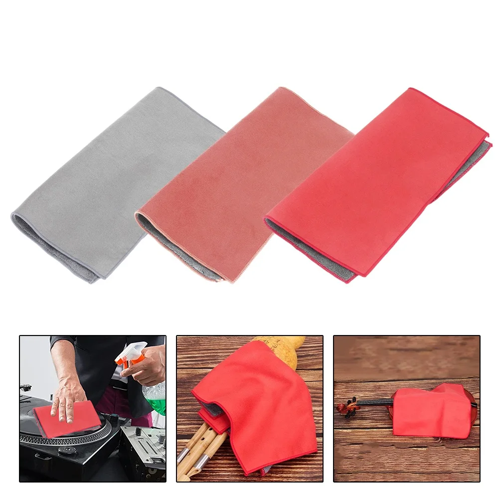 CM Inch Cleaning Cloth Application Guitar Bass Violin Double Sided Microfiber Cloth Dust And Fingerprint Removal