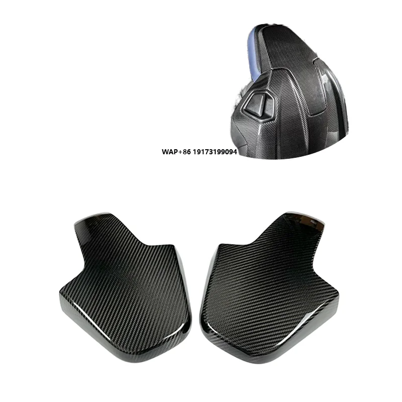 

2Pcs/set Dry Carbon Fiber Seat Back Cover for B-MW G80 M3 G82 M4 G26 F90 M5 M8 X3M X4M Full Carbon Fiber Interior Trims