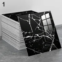 3D Self Adhesive Tiles Floor Stickers Moisture-proof Anti-collision Imitation Ceramic Wall Sticker Marble Pattern DIY Wallpaper