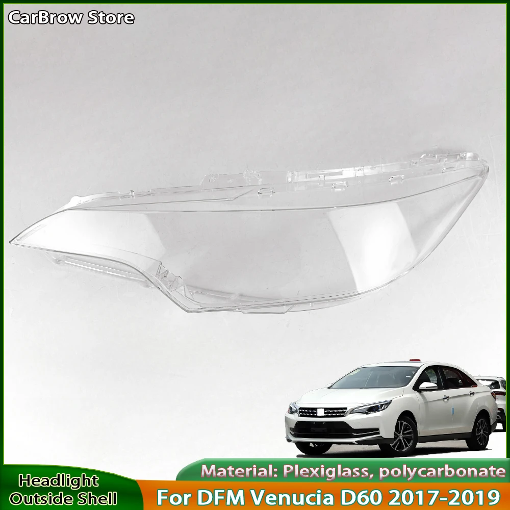 

For DFM Venucia D60 2017 2018 2019 Car Front Headlight Cover Lens Headlamps Transparent Lampshad Lamp Shell Masks