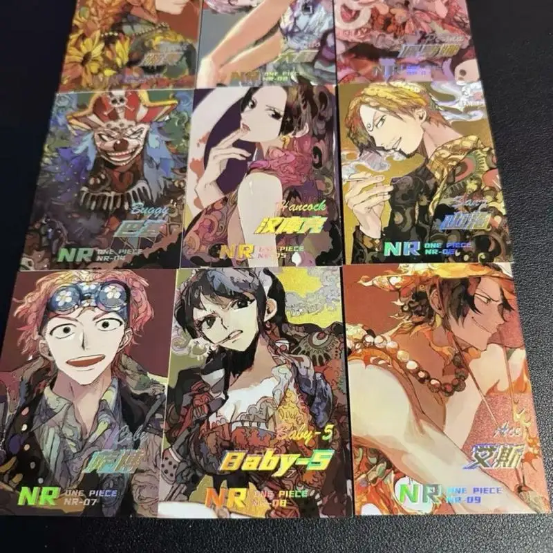 Anime ONE PIECE Rare NR Refractive Foil Card Nami Yamato Perona Buggy Hancock Toys for boys Collectible Cards Birthday Present