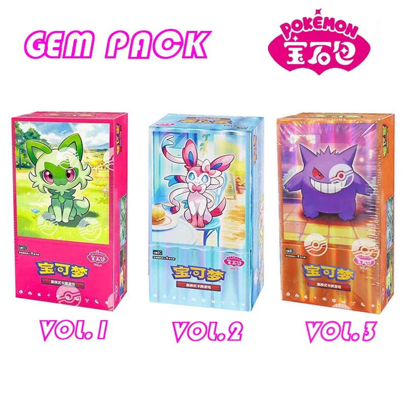 

Оригинальный игровой пакет с изображением покемонов, карты Vol.3 Vol.2 Vol.1 Trading PTCG Bag Gem Box Deck Ибрагимович Sprigatito Pikachu Gengar Card Gift