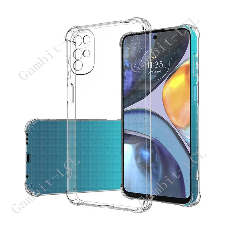 Soft  TPU Case For Motorola Edge 30 Ultra Moto X30 Pro S30 Neo G22 G82 G42 G41 G52 G60 G51 E32 Clear Transparent Protector Cover