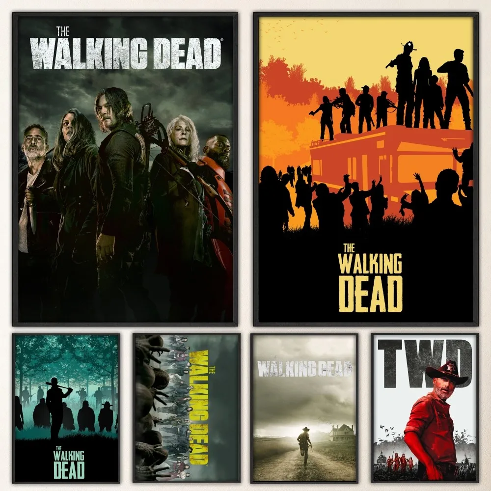 The W-Walking D-Dead Series Prints Poster Wall Painting Bedroom Living Room Wall Bar Restaurant Sticker Large