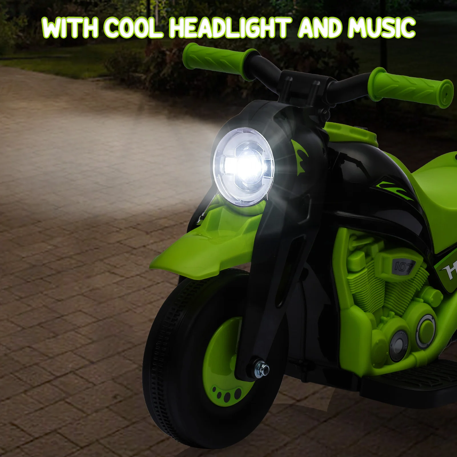 6V toddler electric motorcycle outdoor play