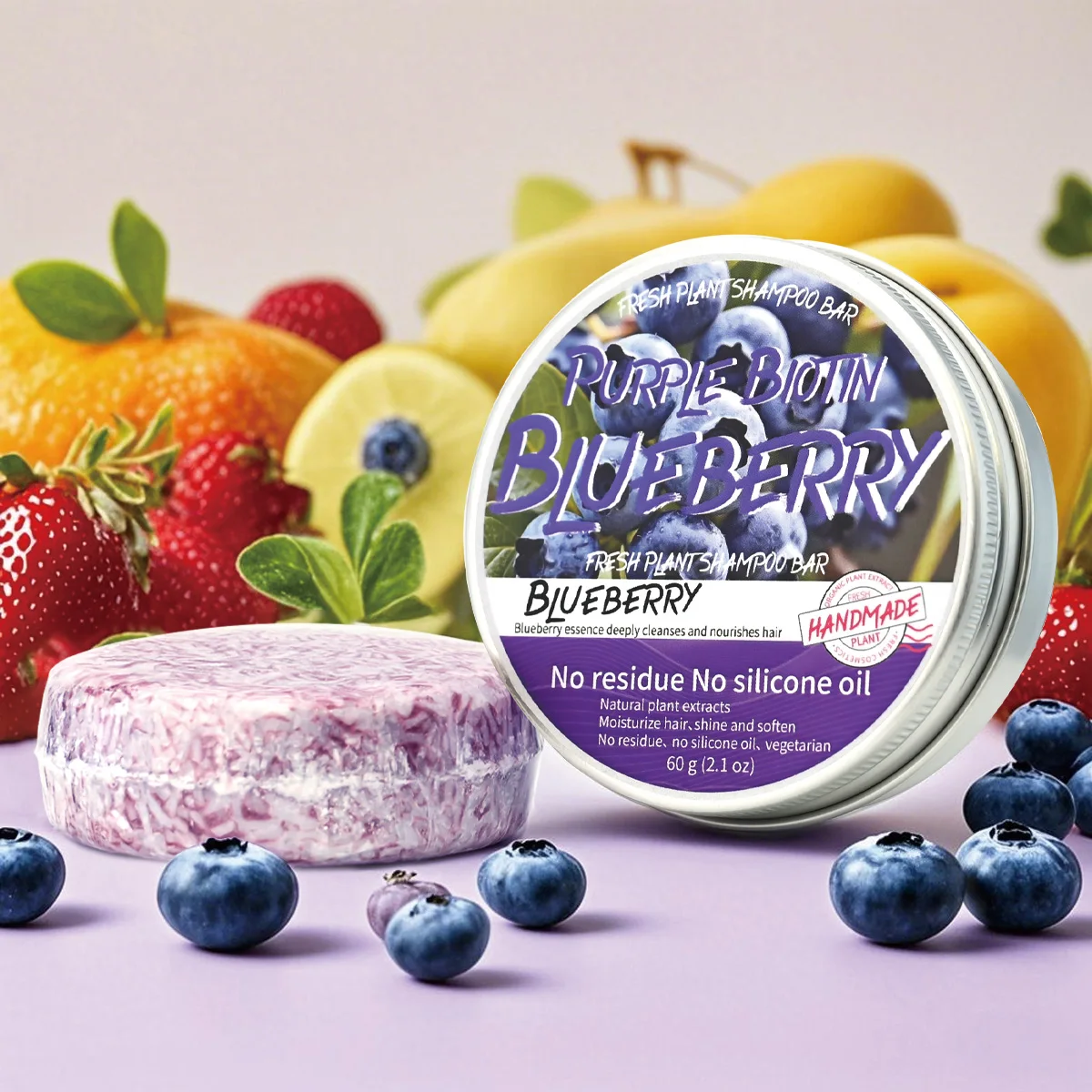 نبات الطبيعة الفاكهة الكرز الصلبة شامبو منعش الليمون الألوة نباتي الصابون الجلد النفط التحكم قشرة الشامبو بار #5