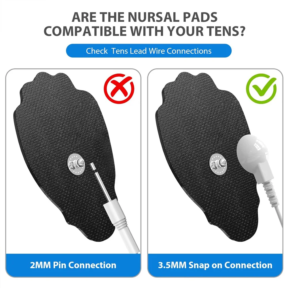 Physiotherapy Tens Machine Electrode Patches Massage Body EMS Acupuncture Muscle Stimulator Pad Conductive Gel Therapeutic Pulse view 2