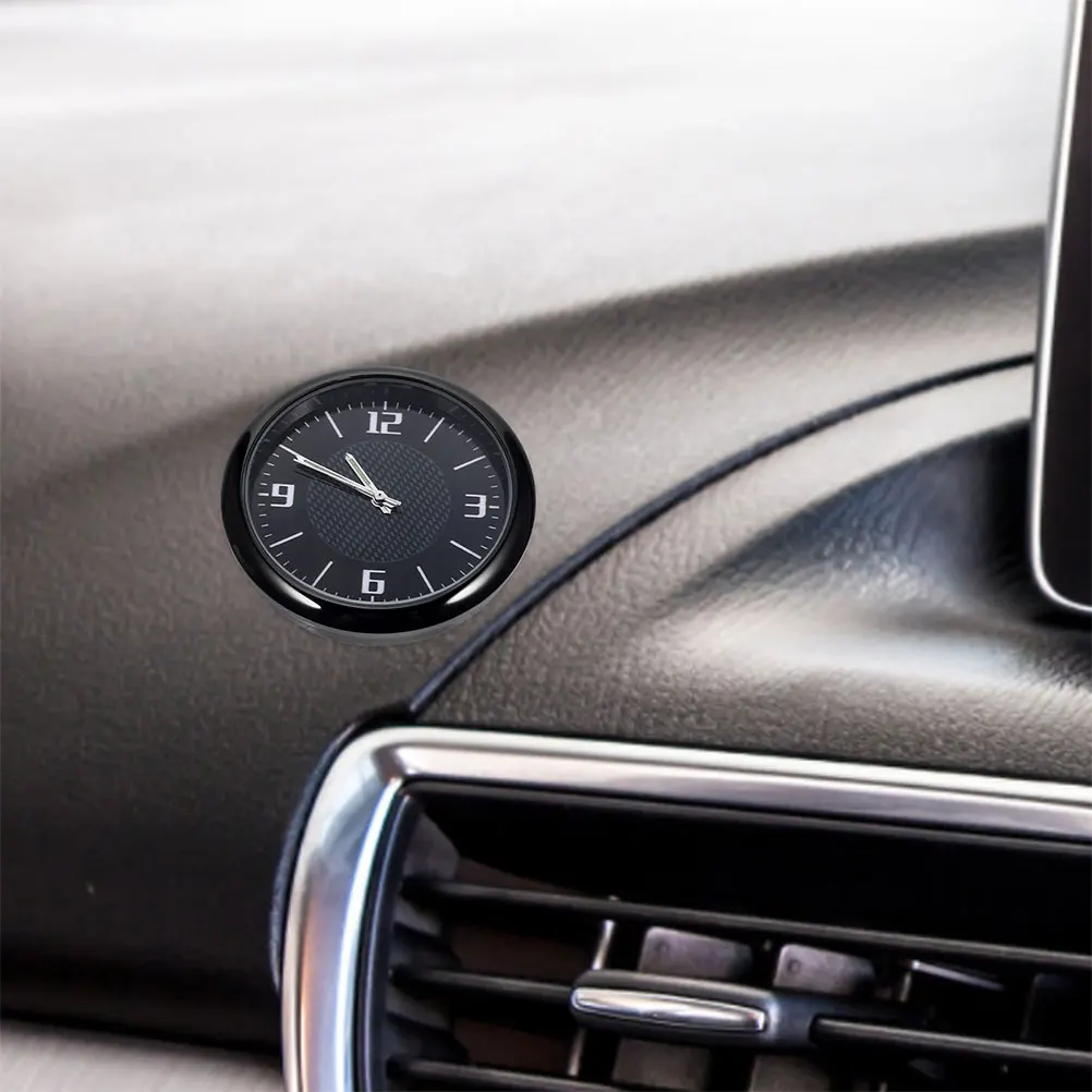 

2pcs Stick Air Vent Waterproof Mini Digital Mini Decorative Clock For Car Interior Auto Car Clock Auto Accessories Black
