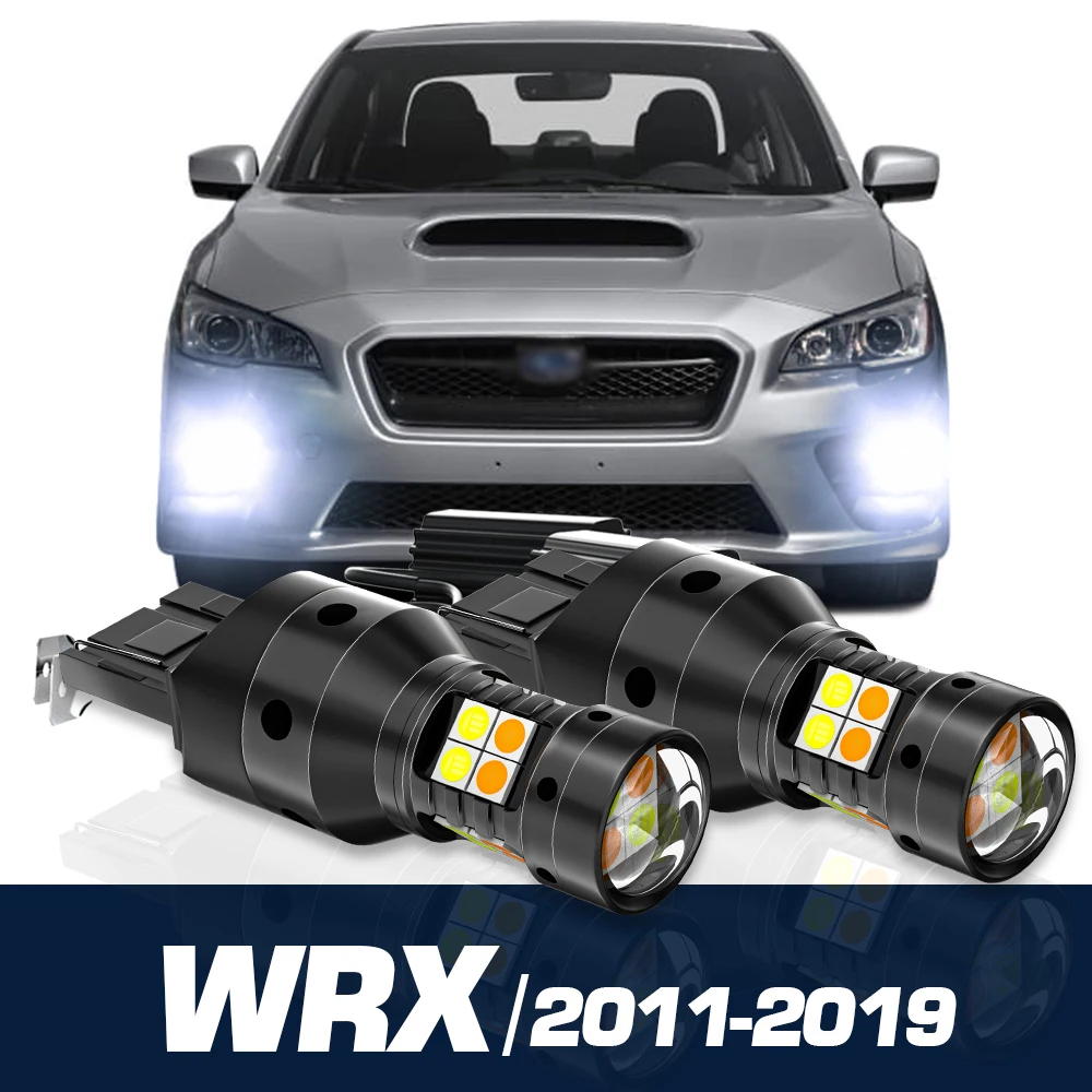 

2x LED Dual Mode Turn Signal+Daytime Running Light Canbus Accessories DRL For Subaru WRX STI 2011-2019 2012 2013 2014 2015 2016