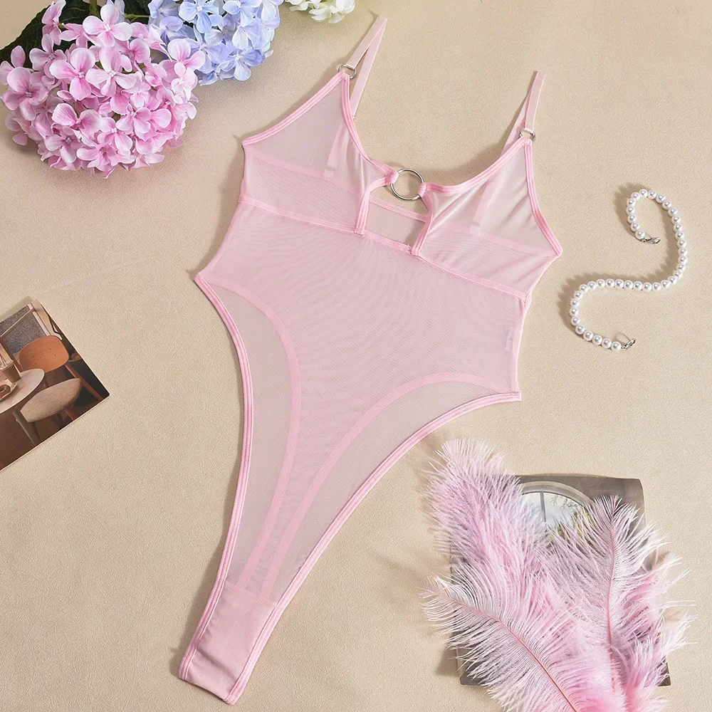 ملابس داخلية مثيرة مثيرة لصيد السمك ملابس داخلية نسائية قطعة واحدة ملابس داخلية شفافة حسية للسيدات ملابس جنسية غريبة ملابس نسائية #2